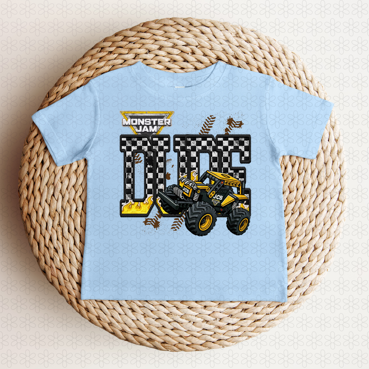 Monster Jam Dude Checkered DTF Transfer