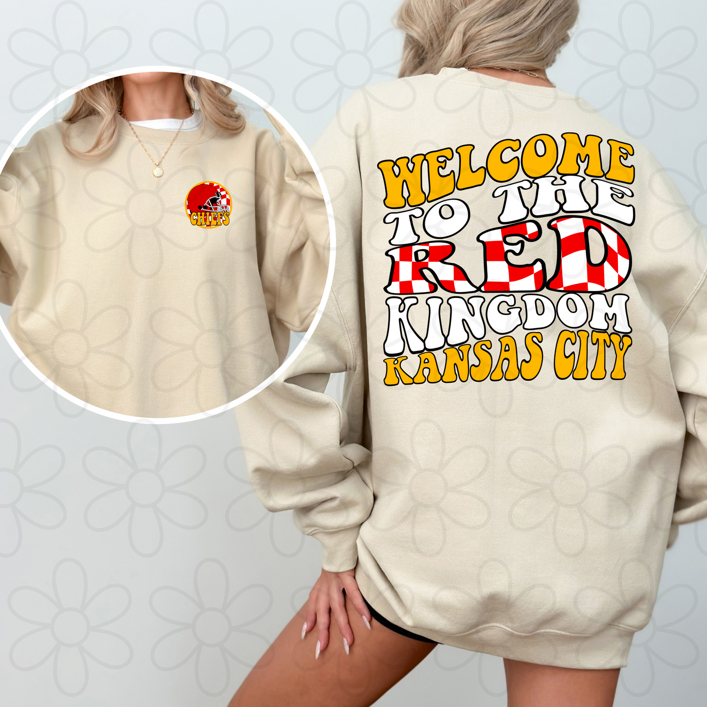 Welcome To The Red Kingdom Front & Back Kids Completed Tee