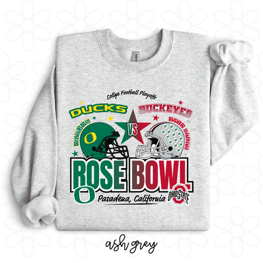 Ducks VS Buckeyes Rose Bowl Completed Tee