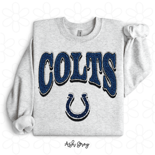 Faux Colts Completed Tee