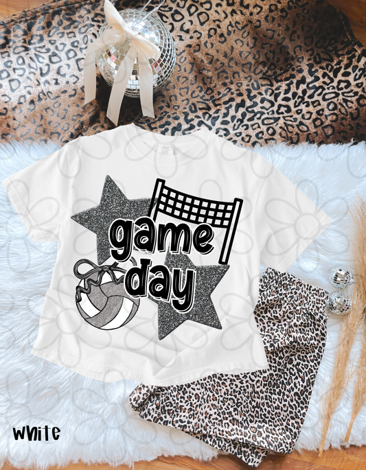Volleyball Game Day (Multiple Color Options - No Customs) DTF Transfer