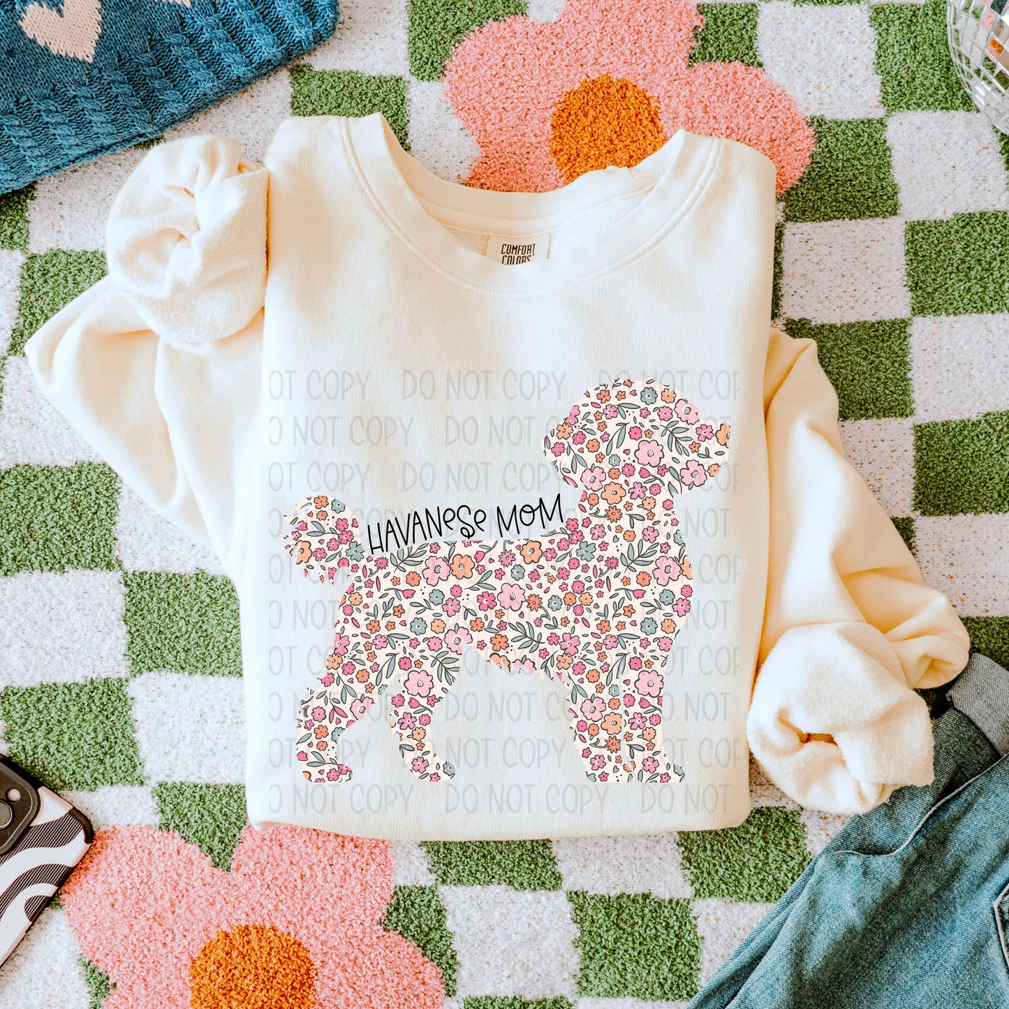 Dog Floral  ( Multiple Options NO CUSTOMS )DTF Transfer
