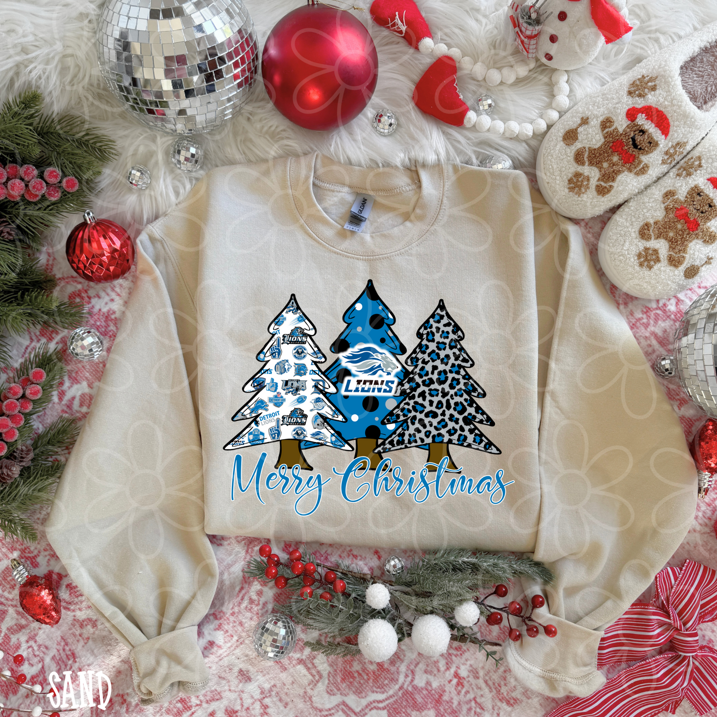 Merry Christmas Sports Team Trees (Multiple Options) DTF Transfer