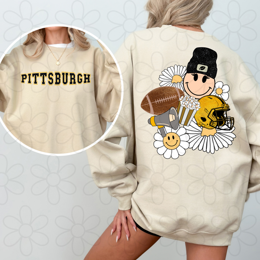 Retro Pittsburgh Front & Back DTF Transfer