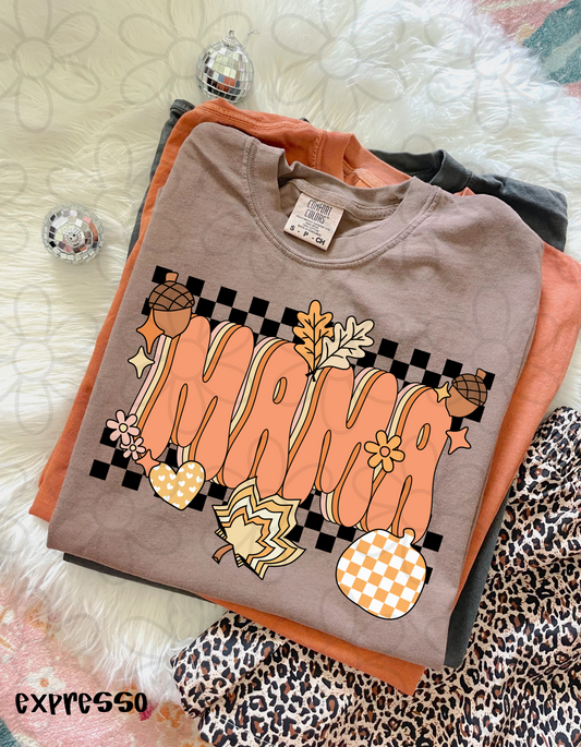 Fall Checkered Mama DTF Transfer