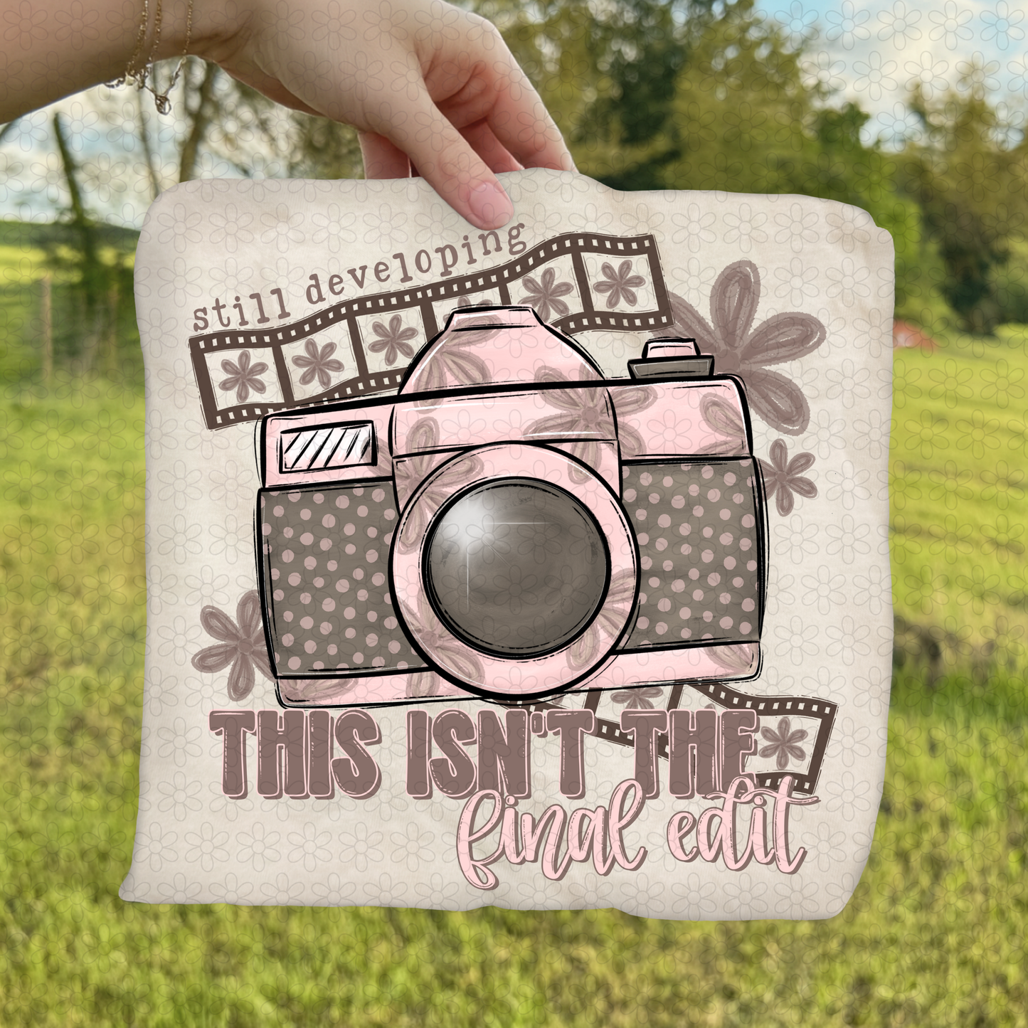 Pink Camera This Isn't The Final Edit Completed Tee