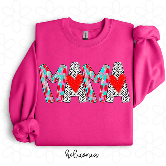 Valentines MaMa Completed Tee