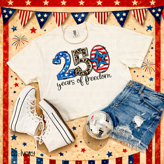 250 years of Freedom  DTF Transfer