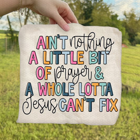 Ain't Nothing A Little Bit Of __ & A Whole Lotta Jesus Can't Fix (Multiple Options) Completed Tee