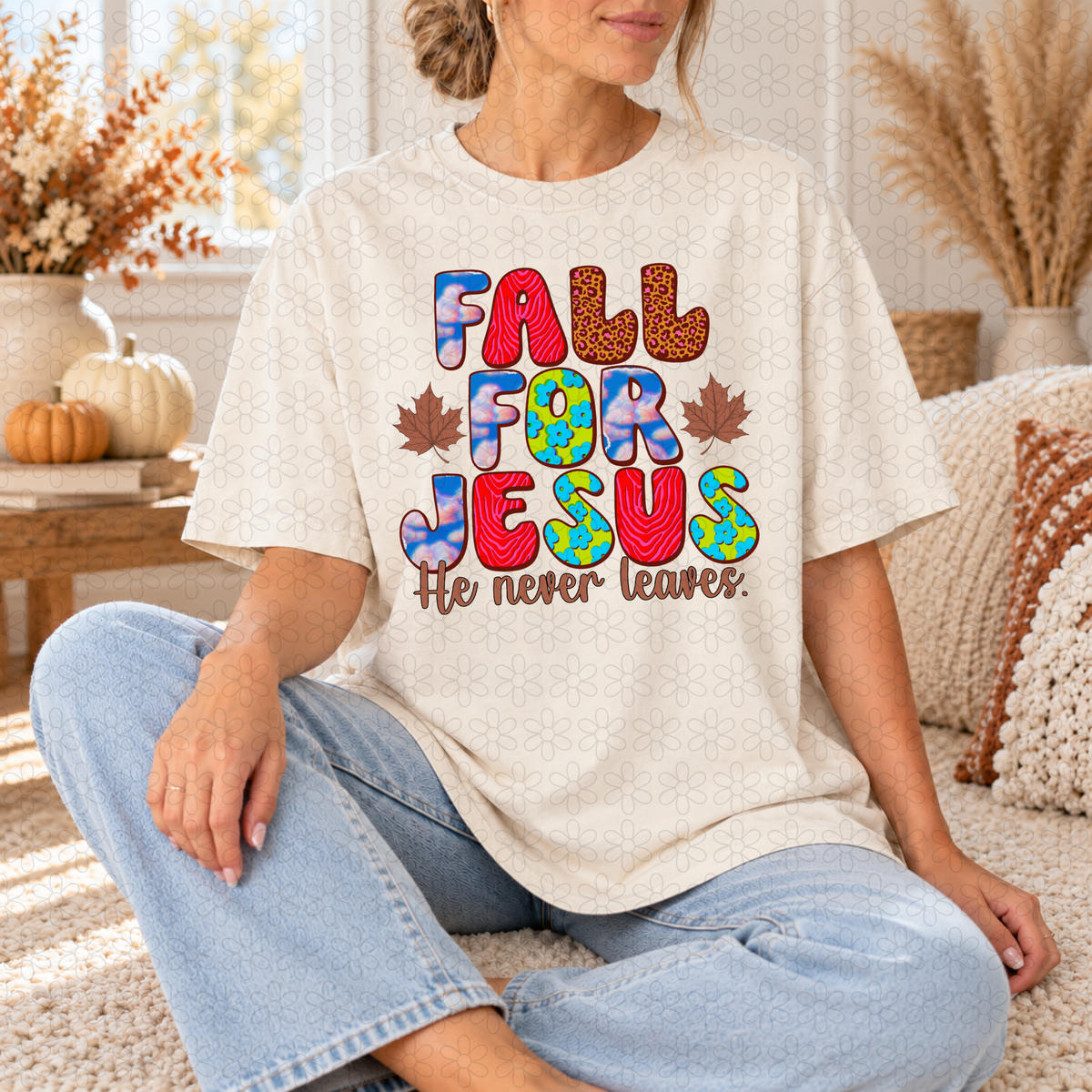 Fall For Jesus Completed Tee
