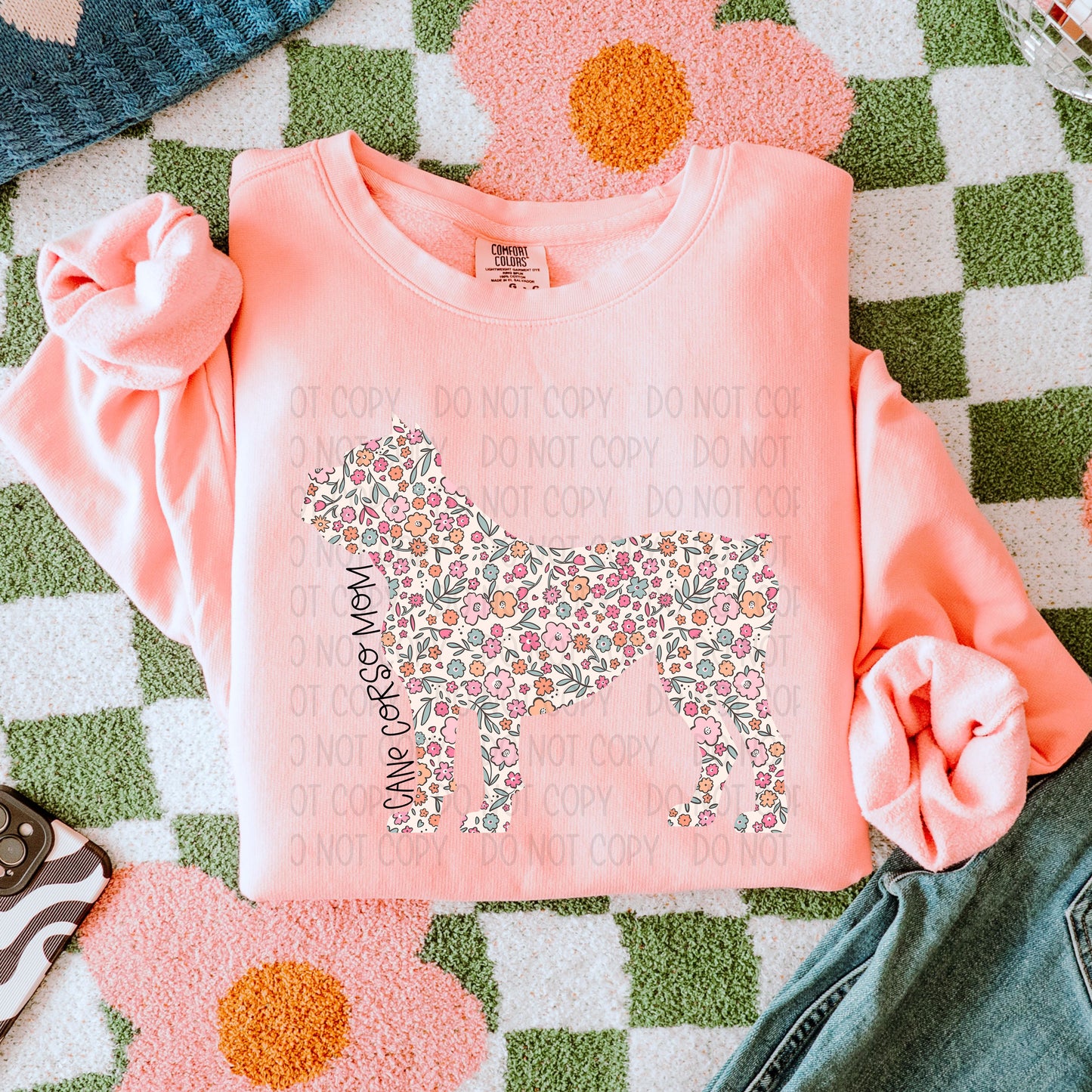 Dog Floral  ( Multiple Options NO CUSTOMS )DTF Transfer