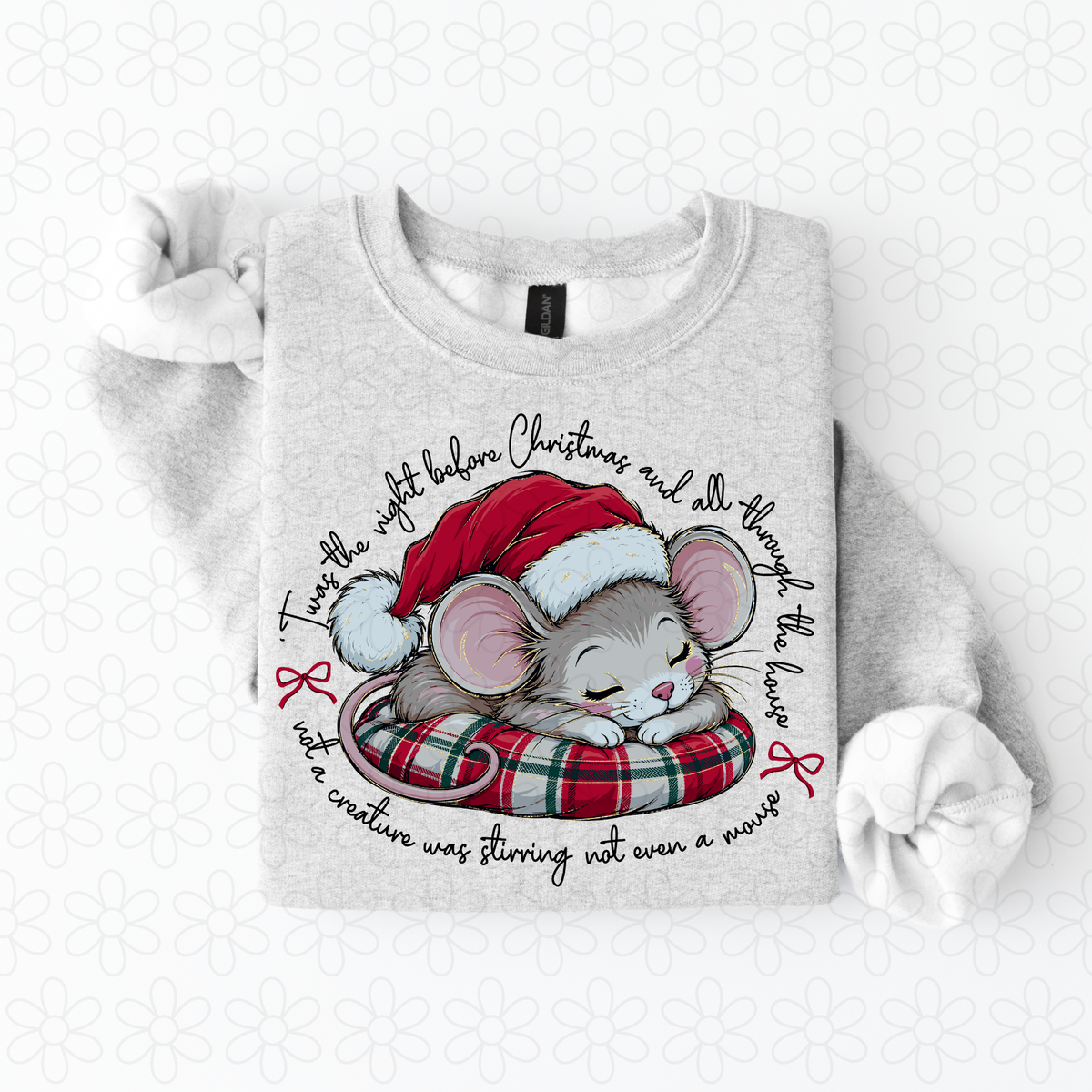 Twas the night before Christmas Black Completed Tee