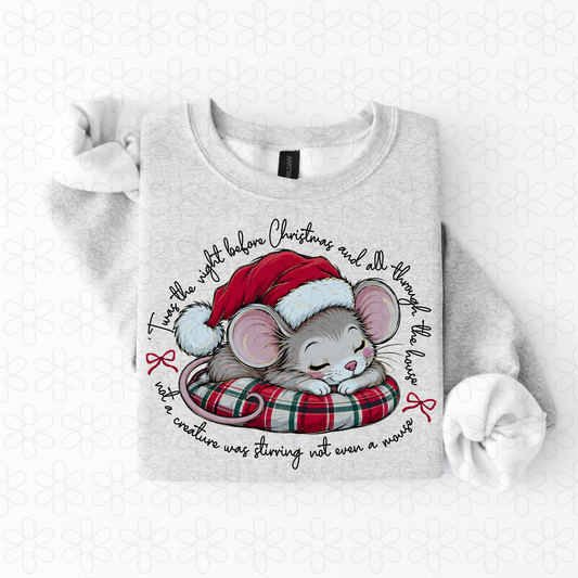 Twas the night before Christmas Black Completed Tee