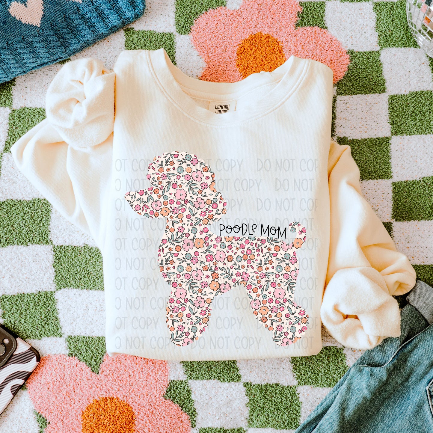 Dog Floral  ( Multiple Options NO CUSTOMS )DTF Transfer