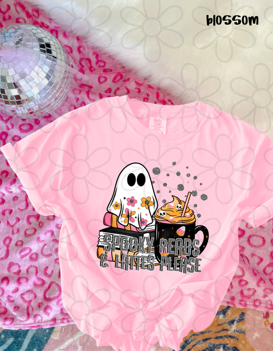 Spooky Reads & Lattes Please DTF Transfer
