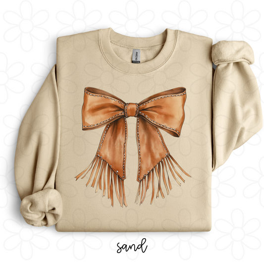 Western Brown Bow Completed Tee