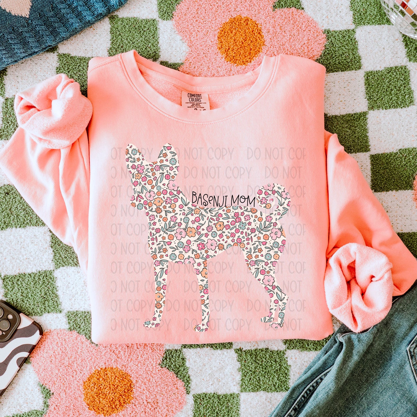 Dog Floral  ( Multiple Options NO CUSTOMS )DTF Transfer
