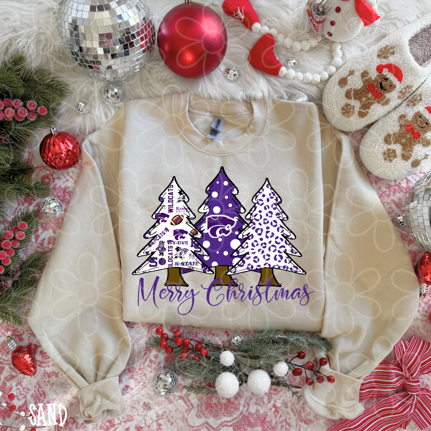 Merry Christmas Sports Team Trees (Multiple Options) DTF Transfer