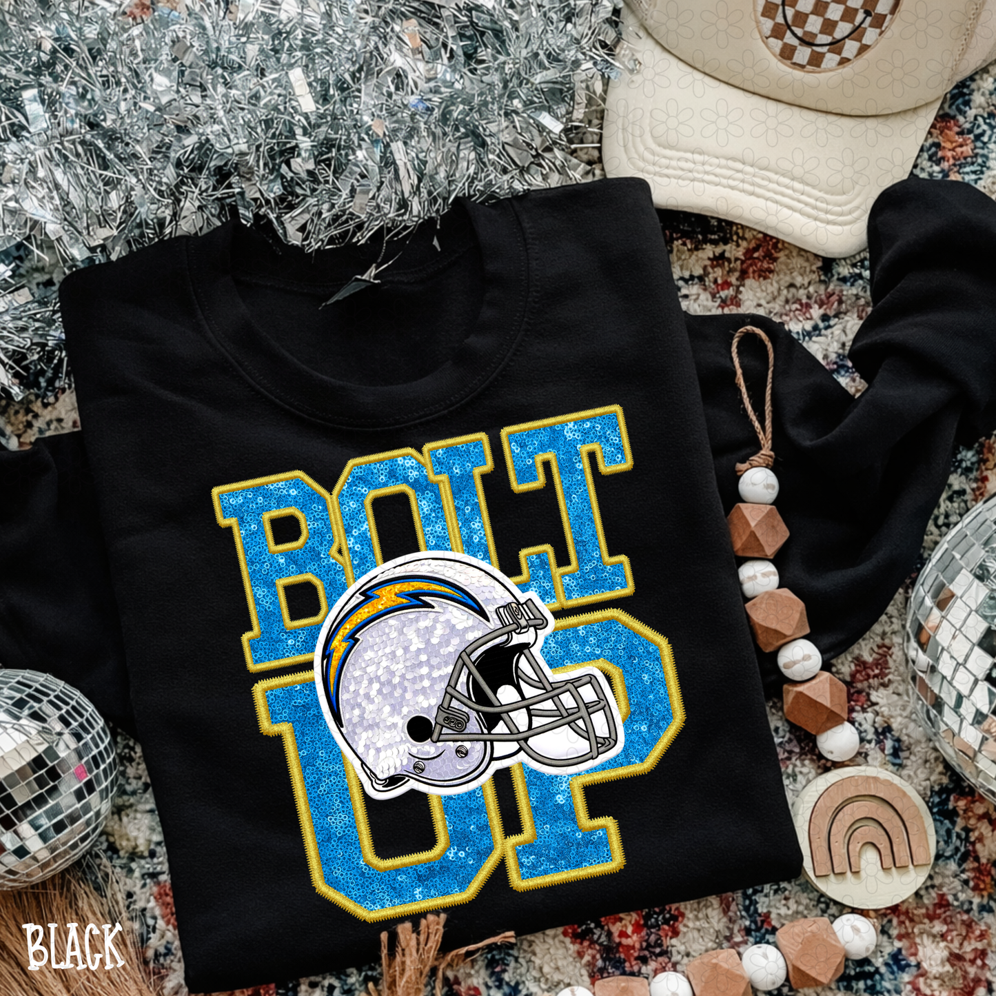 Faux Sequins Football Teams (Multiple Options) DTF Transfer