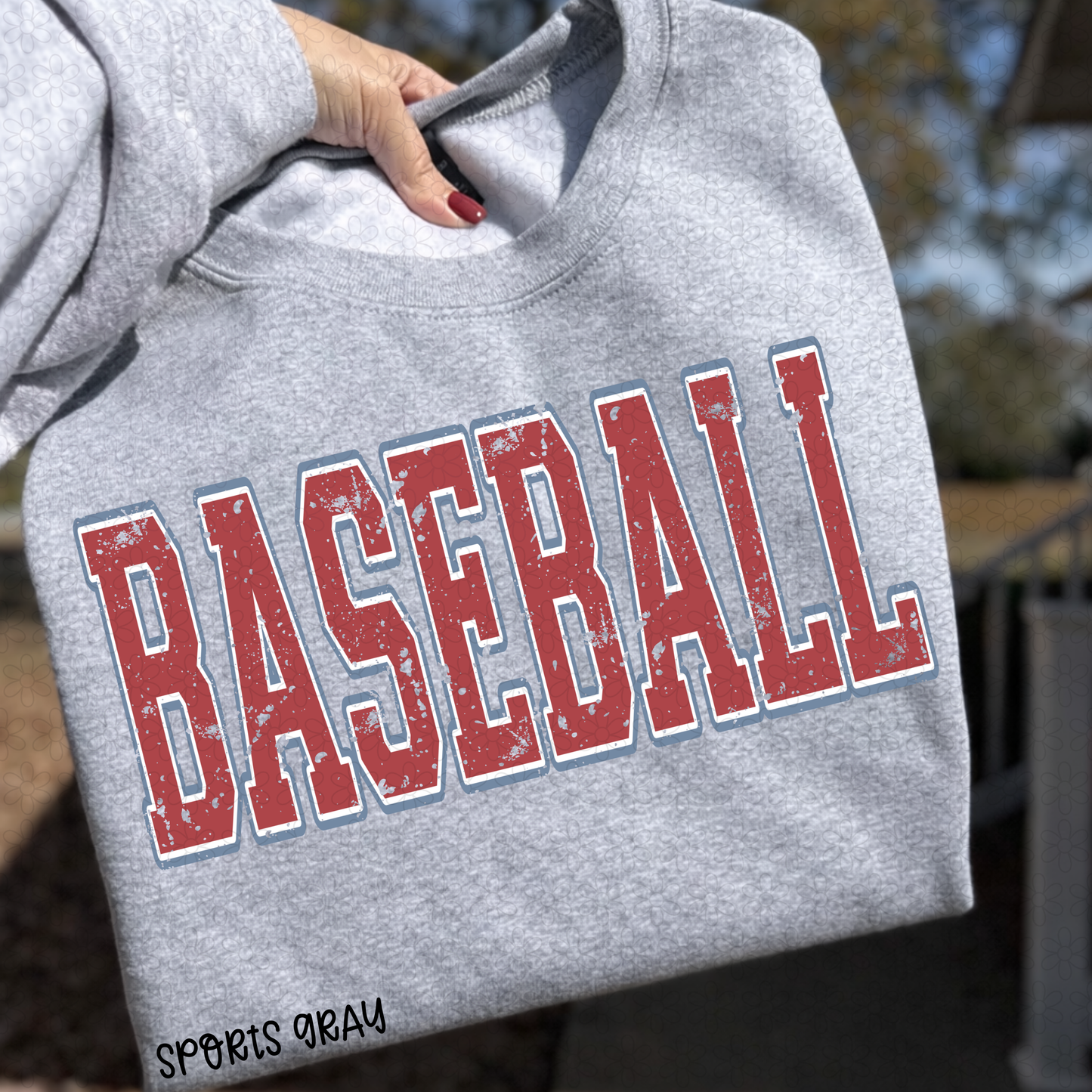 Distressed Baseball DTF Transfer