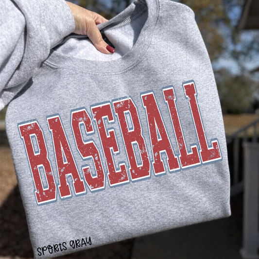 Distressed Baseball DTF Transfer