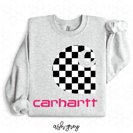 Carhartt Black & White Checkered Completed Tee