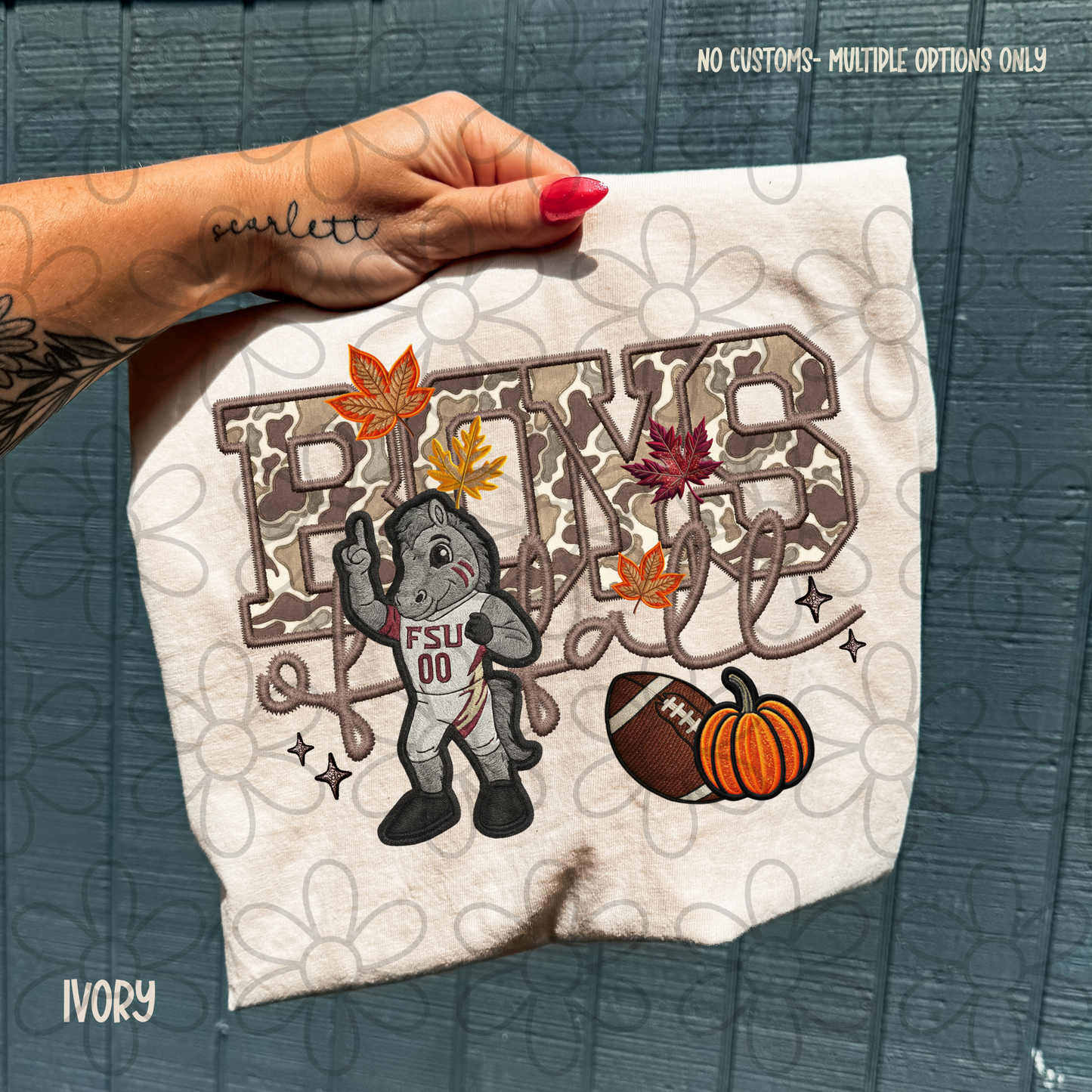 Boys Of Fall Football Teams (Multiple Options) Kids Completed Tee