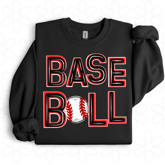 Custom Colorful Baseball Completed Tee