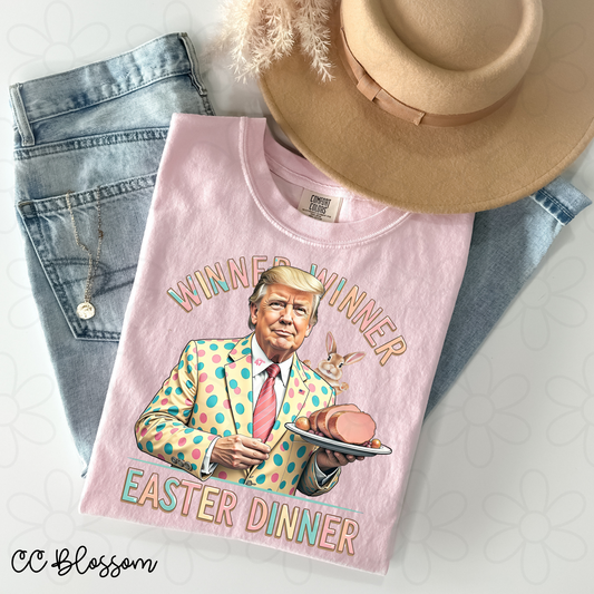 Trump Winner Winner Easter Dinner Kids Completed Tee
