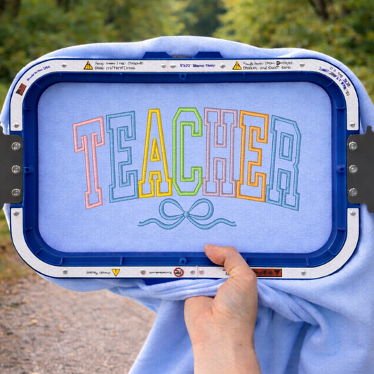 Teacher Coquette Embroidery