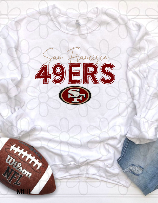 Cursive Sports Teams (Multiple Options) Kids Completed Tee