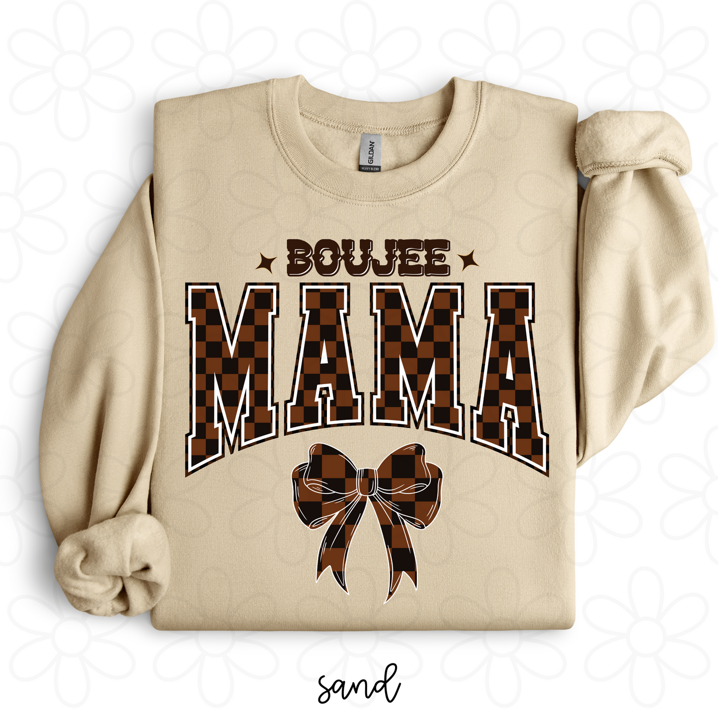 Boujee MaMa Checkered Completed Tee