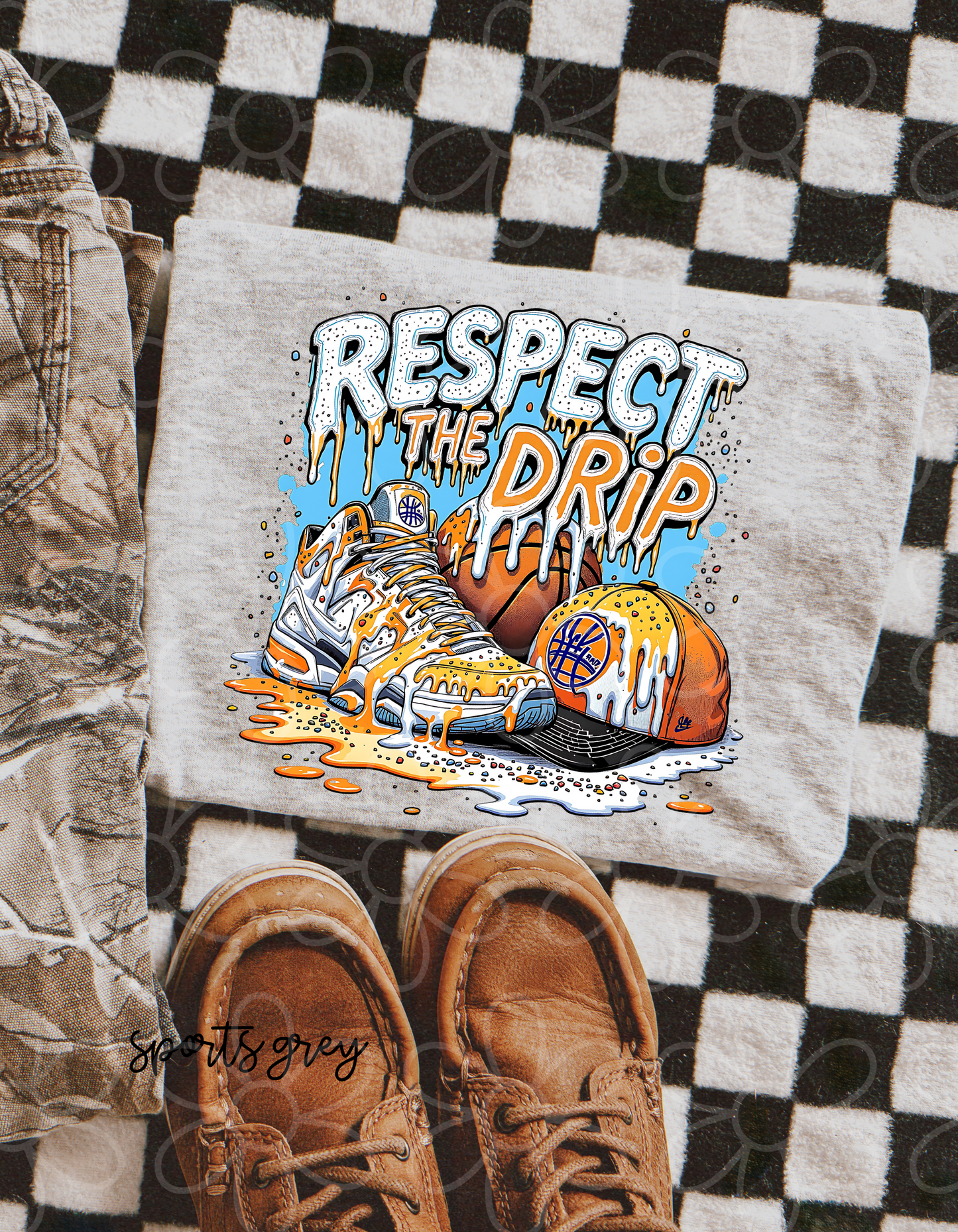 Respect The Drip Basketball DTF Transfer