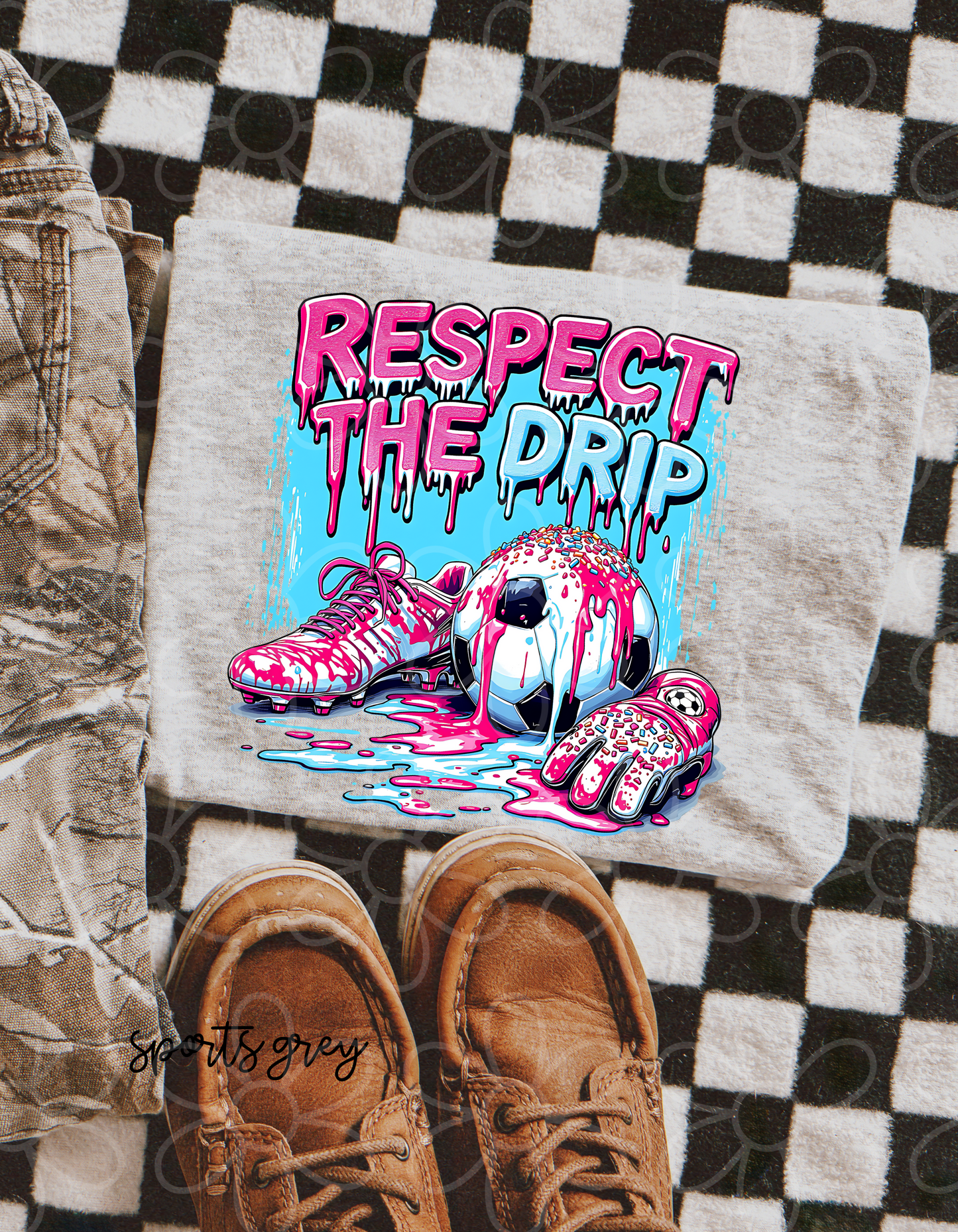 Respect The Drip Soccer DTF Transfer
