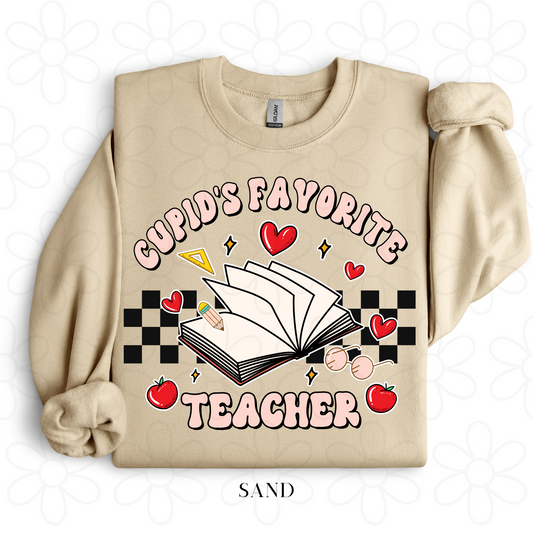 Cupid's Favorite Teacher Completed Tee