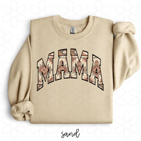 Western Brown & Red MaMa Completed Tee