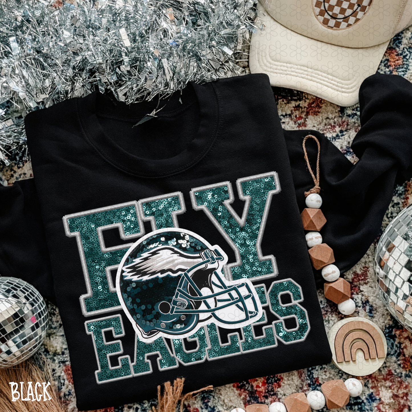 Faux Sequins Football Teams (Multiple Options) DTF Transfer