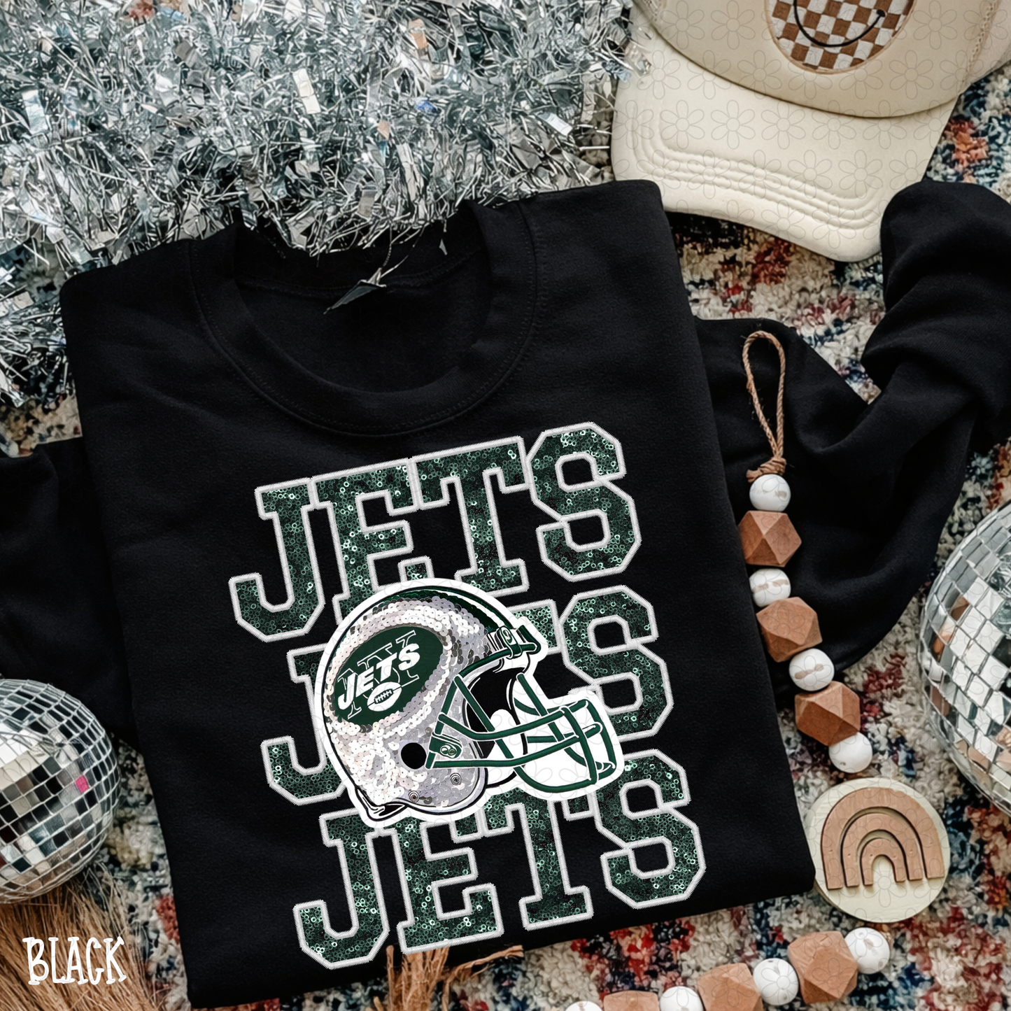 Faux Sequins Football Teams (Multiple Options) DTF Transfer