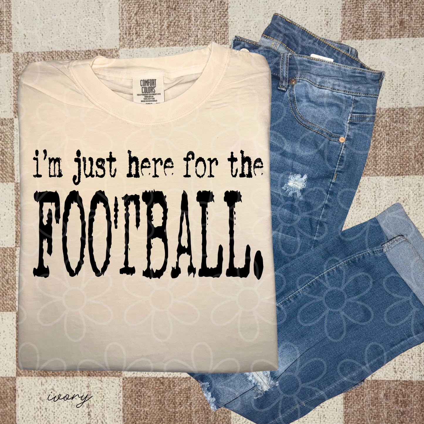 Thanksgiving I'm Just Here For The (Multiple Options) Kids Completed Tee
