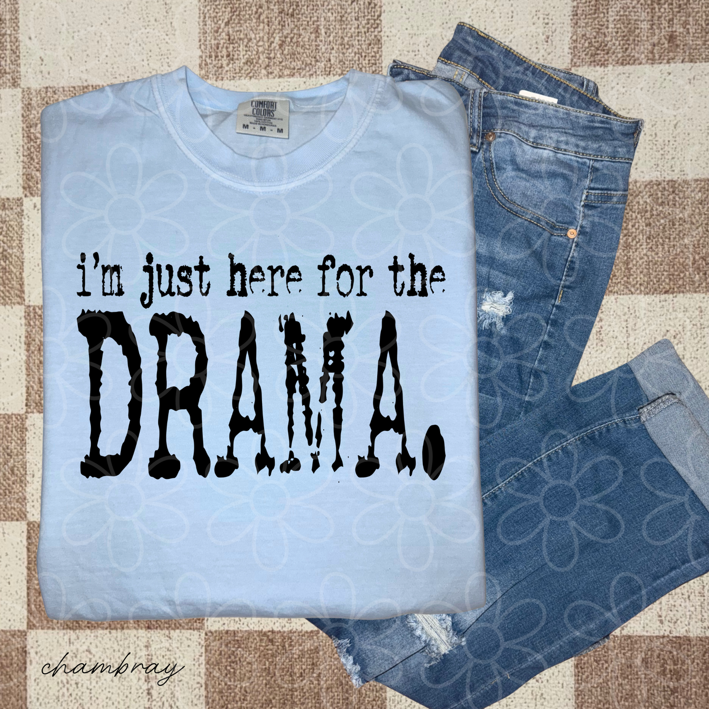 Thanksgiving I'm Just Here For The (Multiple Options) Kids Completed Tee