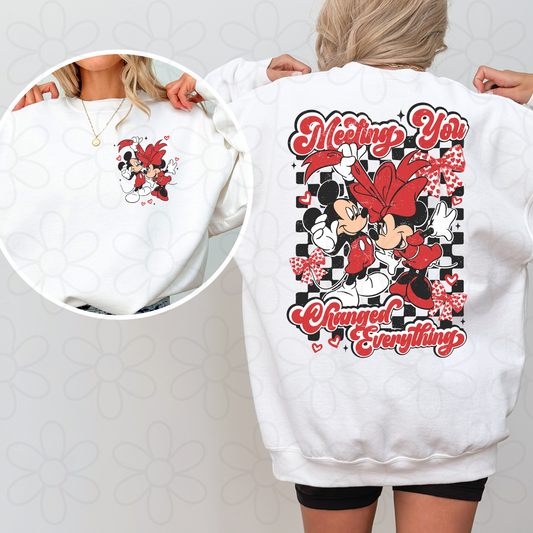 Mickey and Minnie Valentines Completed Tee