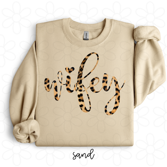 Leopard Wifey Completed Tee