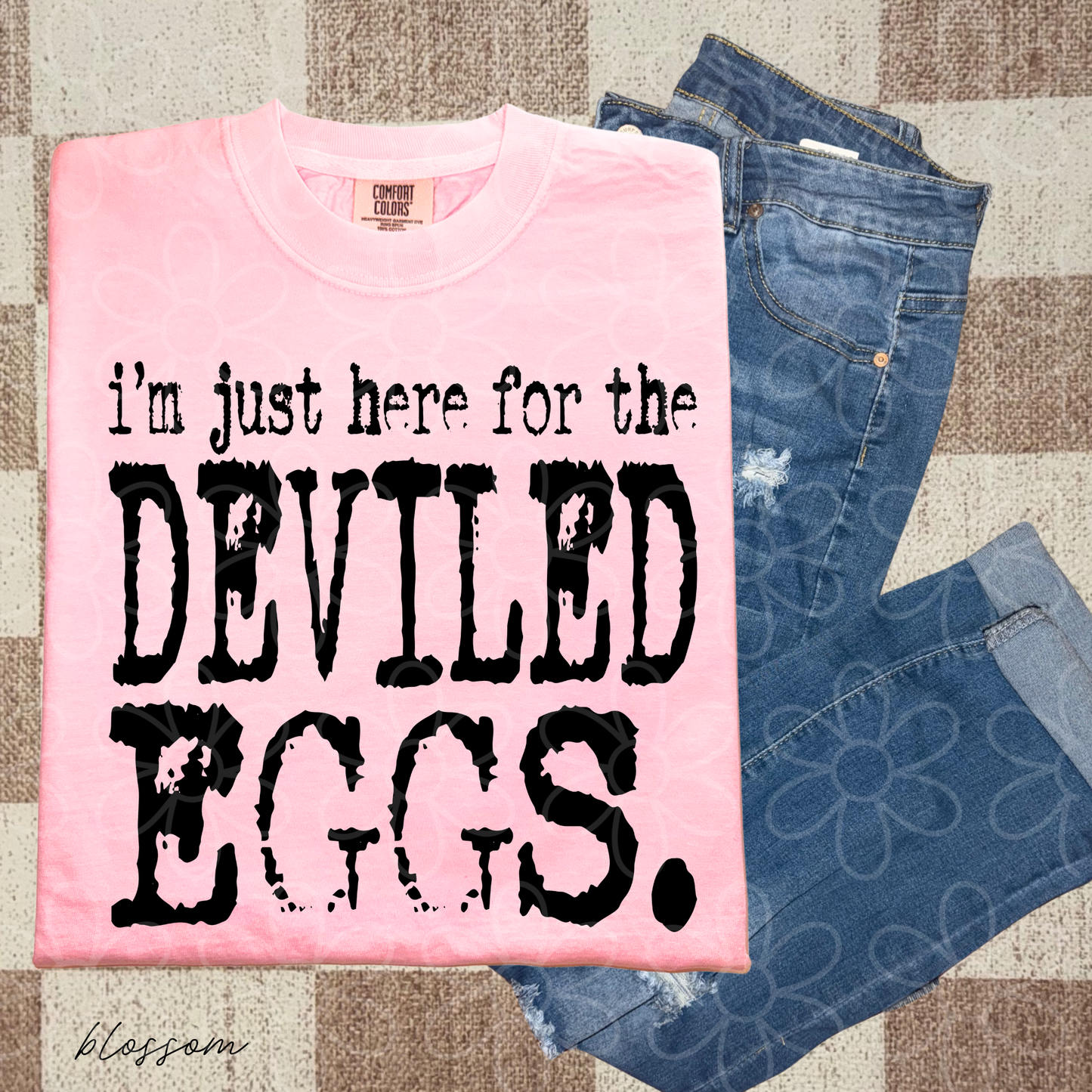 Thanksgiving I'm Just Here For The (Multiple Options) Completed Tee