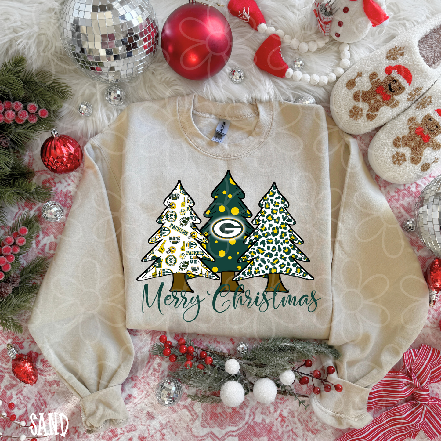 Merry Christmas Sports Team Trees (Multiple Options) DTF Transfer