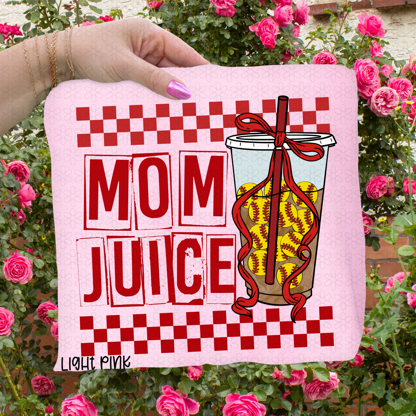 Softball Iced Coffee Mom Juice Completed Tee