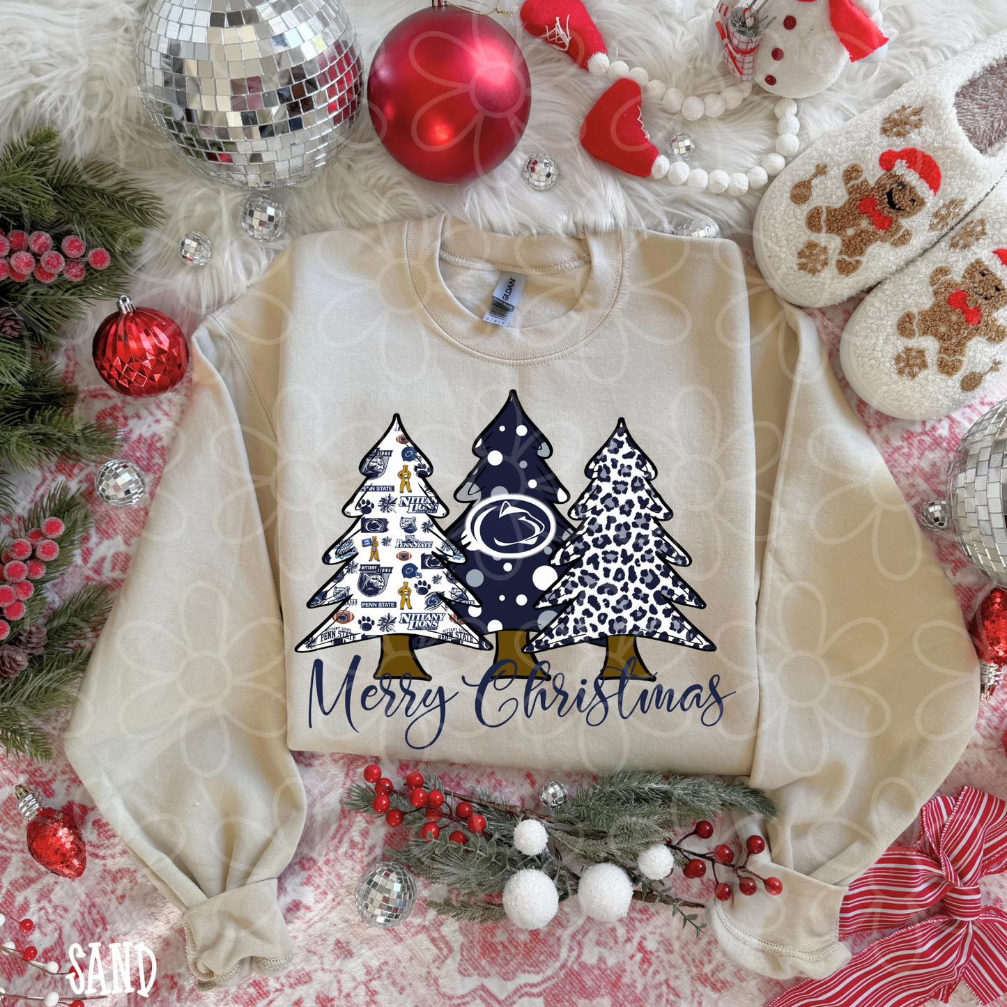 Merry Christmas Sports Team Trees (Multiple Options) DTF Transfer