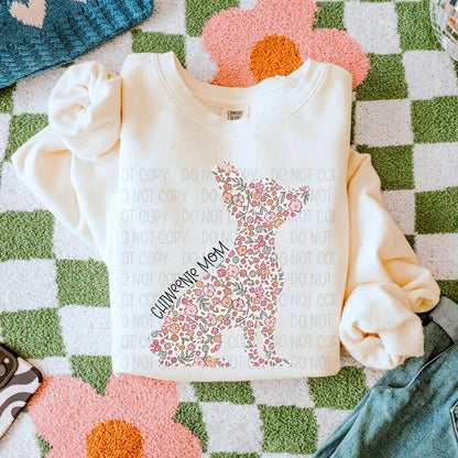 Dog Floral  ( Multiple Options NO CUSTOMS )DTF Transfer