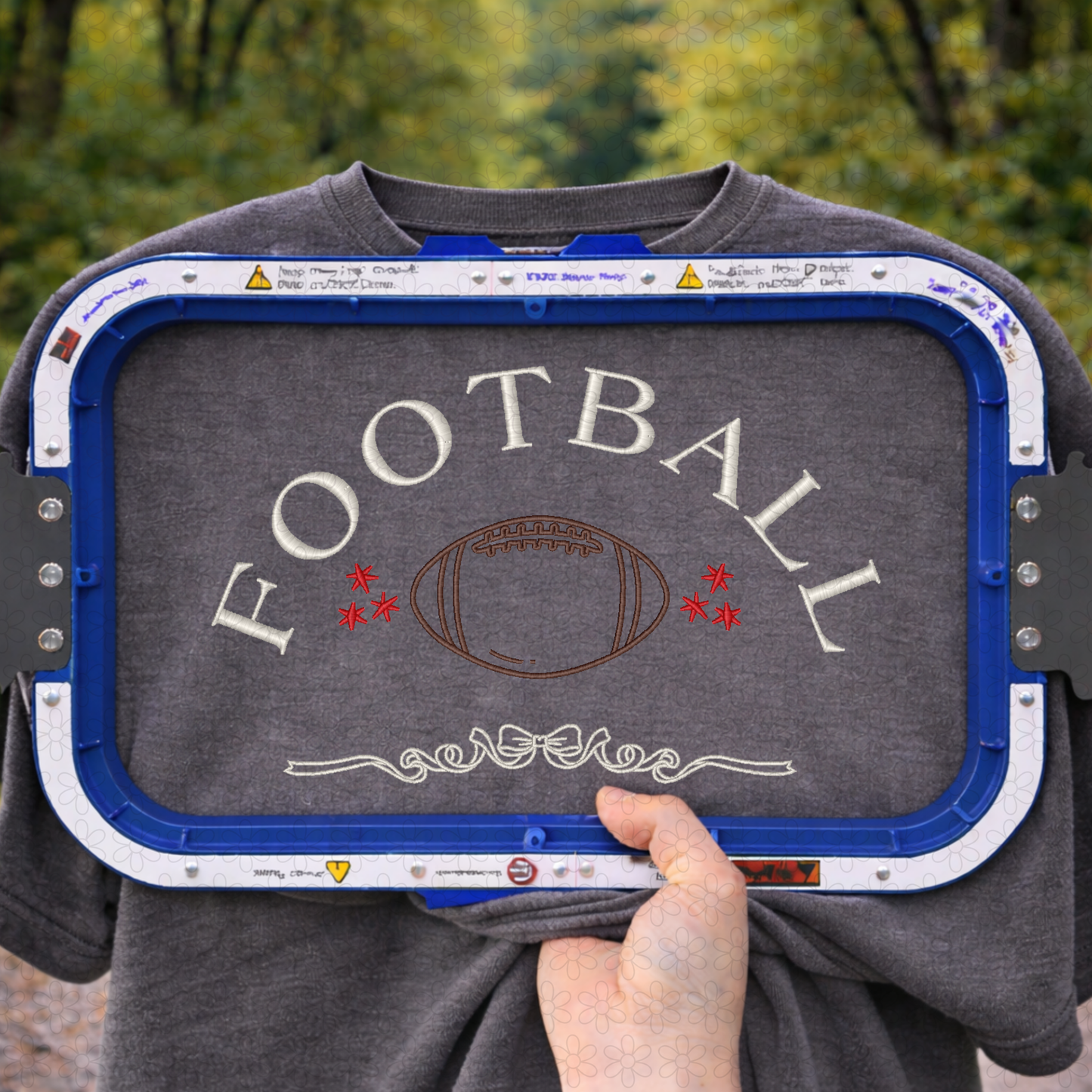 Football Coquette Embroidery