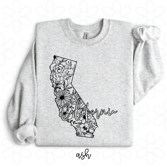 Floral California Kids Completed Tee
