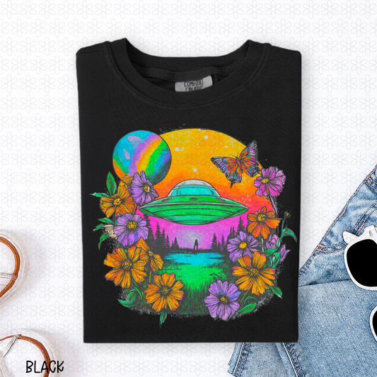Neon UFO Completed Tee